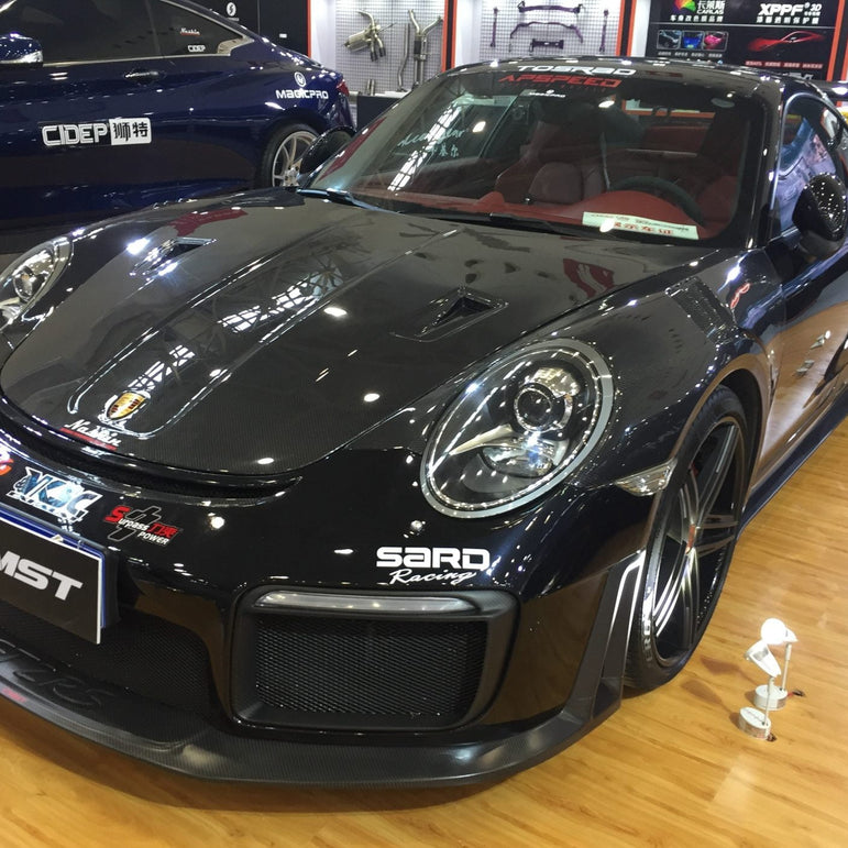 CMST Carbon Fiber GT2RS Style Hood For Porsche 911 991.1 991.2 Turbo GT3 GT3RS 718 Cayman Boxster - Robot Bodykits