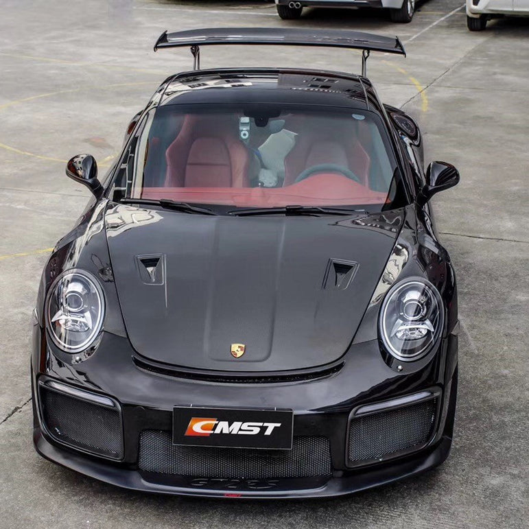 CMST Carbon Fiber GT2RS Style Hood For Porsche 911 991.1 991.2 Turbo GT3 GT3RS 718 Cayman Boxster - Robot Bodykits
