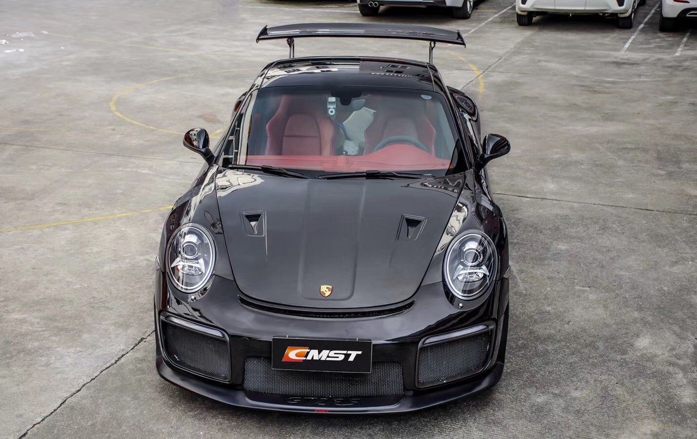 CMST Carbon Fiber GT2RS Style Hood For Porsche 911 991.1 991.2 Turbo GT3 GT3RS 718 Cayman Boxster - Robot Bodykits