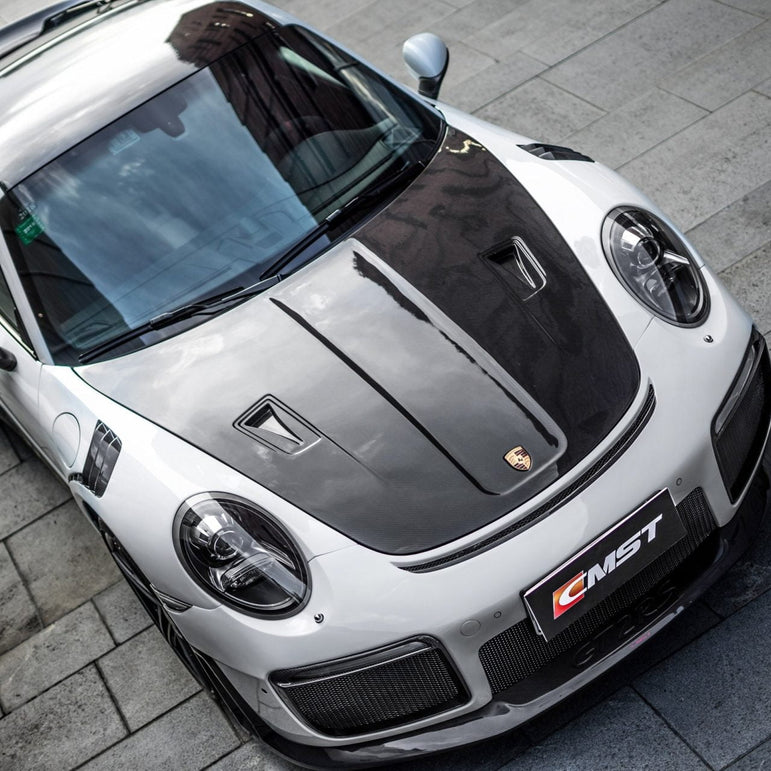 CMST Carbon Fiber GT2RS Style Hood For Porsche 911 991.1 991.2 Turbo GT3 GT3RS 718 Cayman Boxster - Robot Bodykits