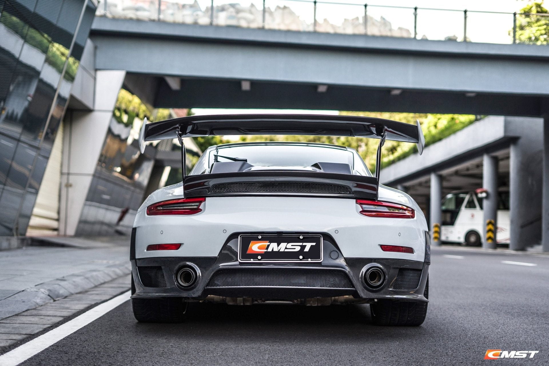 CMST Carbon Fiber Rear Bumper & Diffuser for Porsche 991.1 991.2 GT2RS (2012-2018) - Robot Bodykits