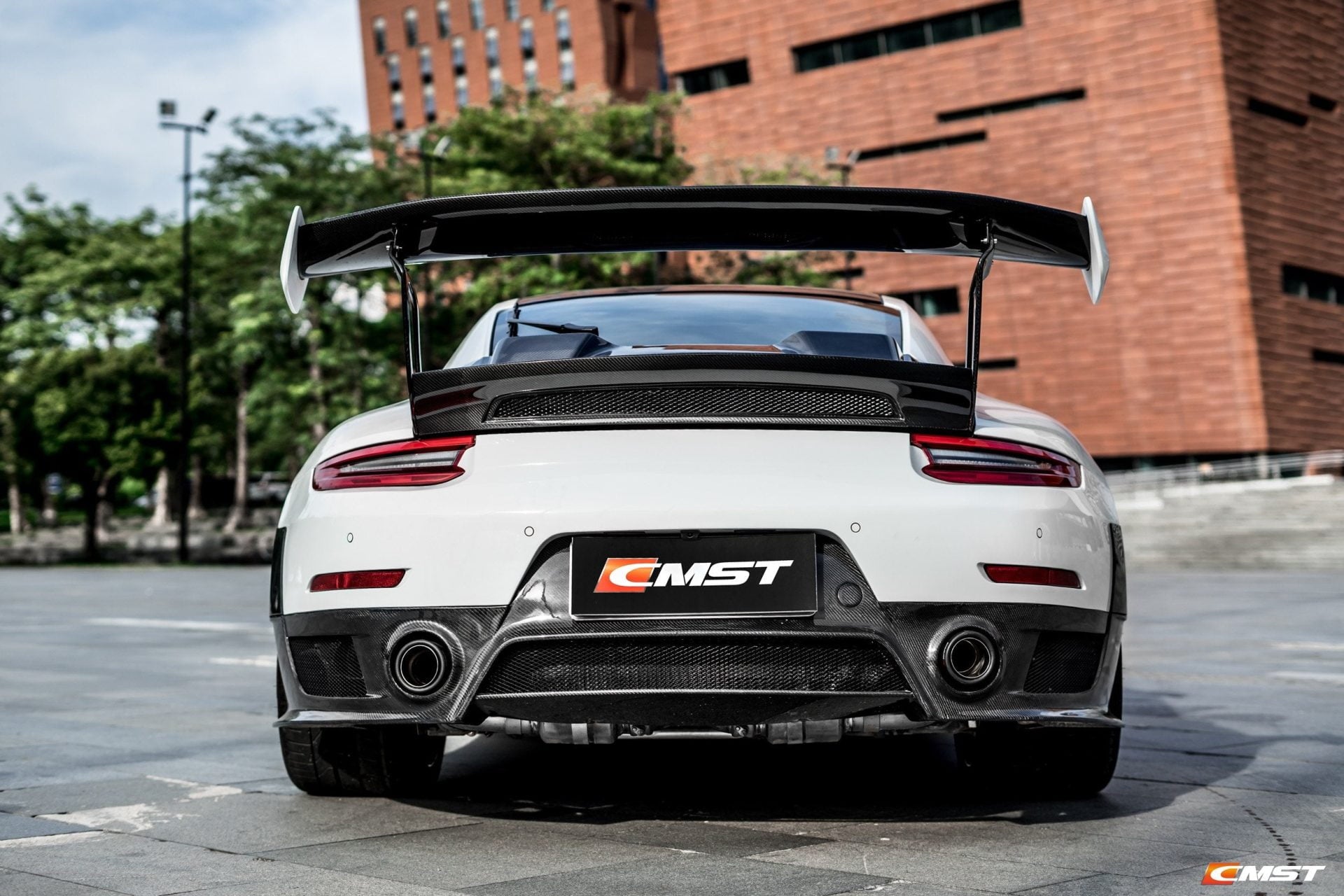 CMST Carbon Fiber Rear Bumper & Diffuser for Porsche 991.1 991.2 GT2RS (2012-2018) - Robot Bodykits