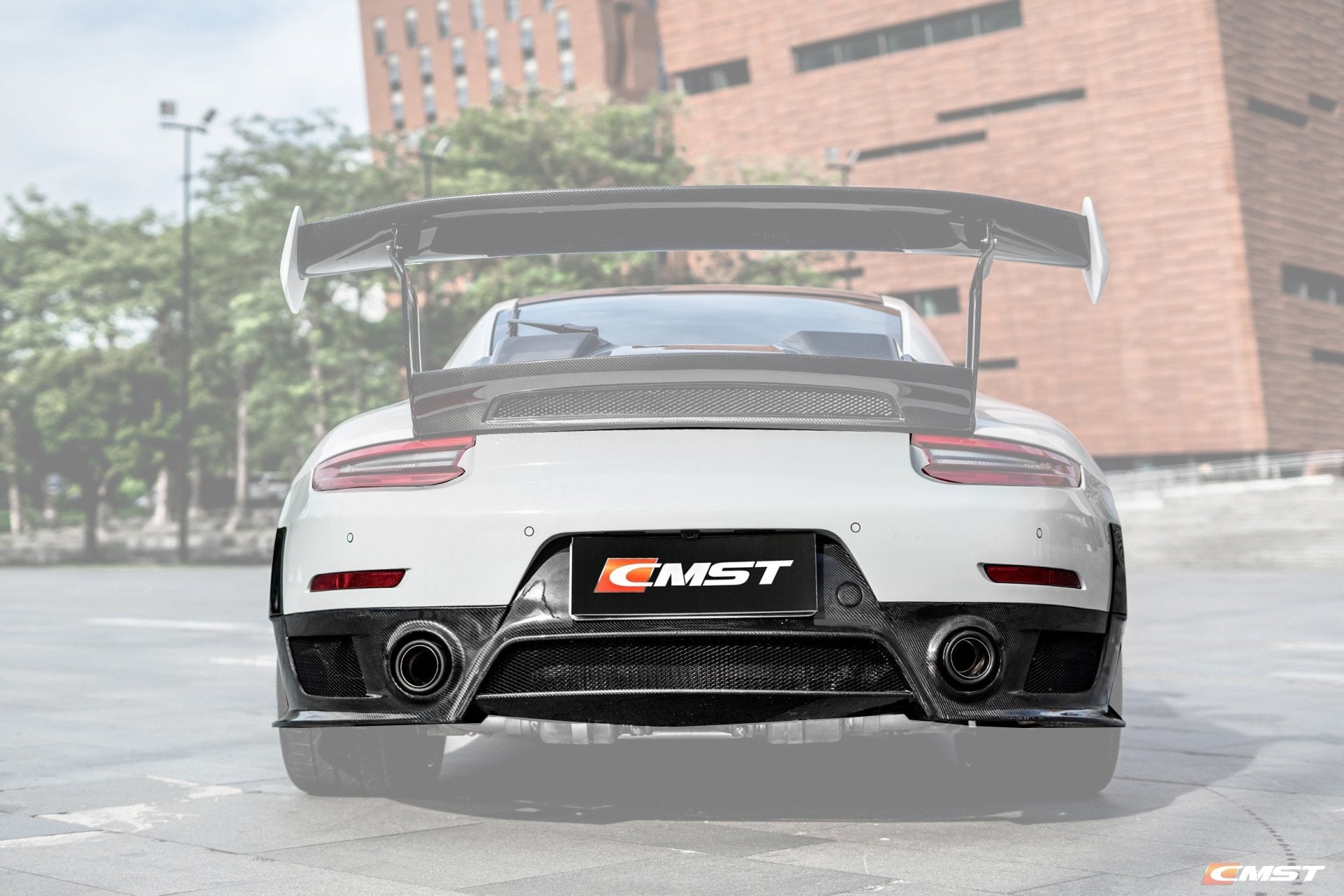 CMST Carbon Fiber Rear Bumper & Diffuser for Porsche 991.1 991.2 GT2RS (2012-2018) - Robot Bodykits
