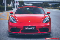 CMST Carbon Fiber Front Lip Ver.2 for Porsche Cayman/Boxster 718 2016-2020