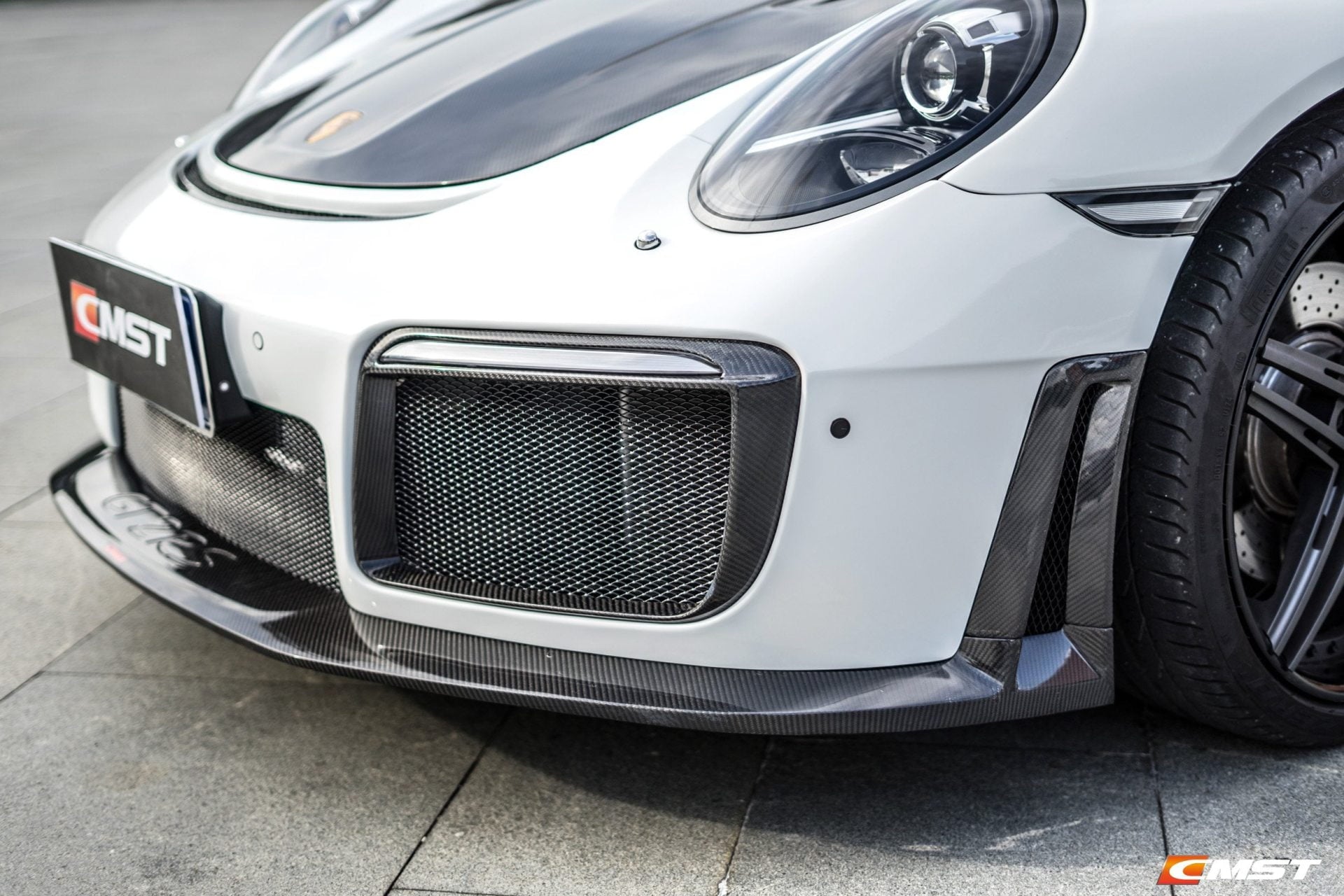 CMST Porsche 991.1 991.2 GT2RS (2012-2018) Conversion Kit Carbon Fiber Front Bumper ( 6 Pcs )