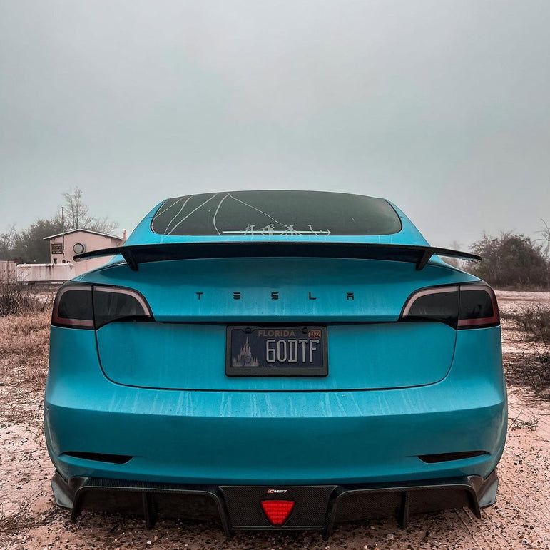 CMST Tesla Model 3 Carbon Fiber Full Body Kit Style E - Robot Bodykits