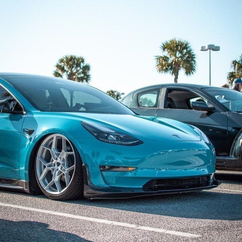 CMST Tesla Model 3 Carbon Fiber Full Body Kit Style E - Robot Bodykits