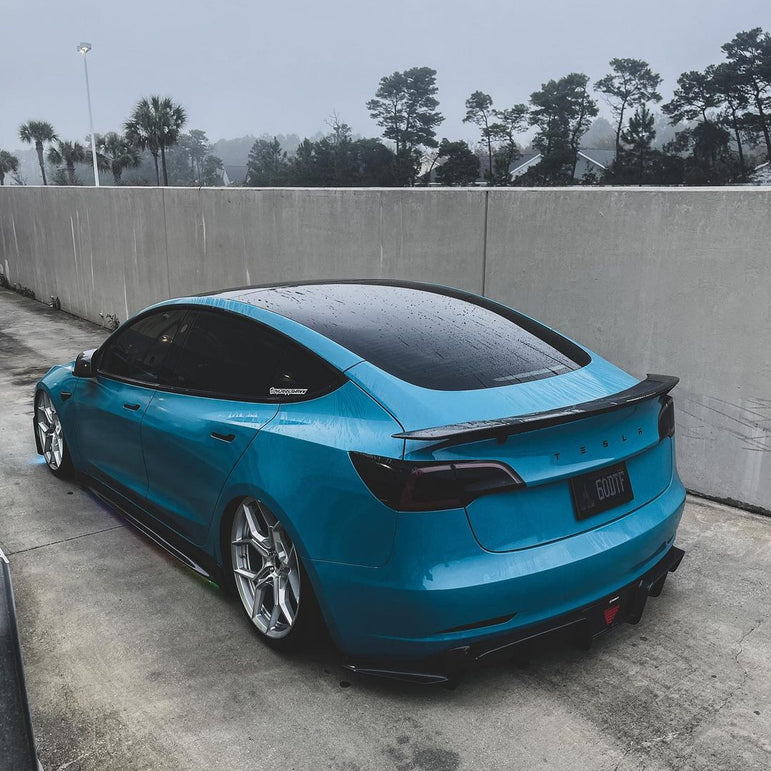 CMST Tesla Model 3 Carbon Fiber Full Body Kit Style E - Robot Bodykits