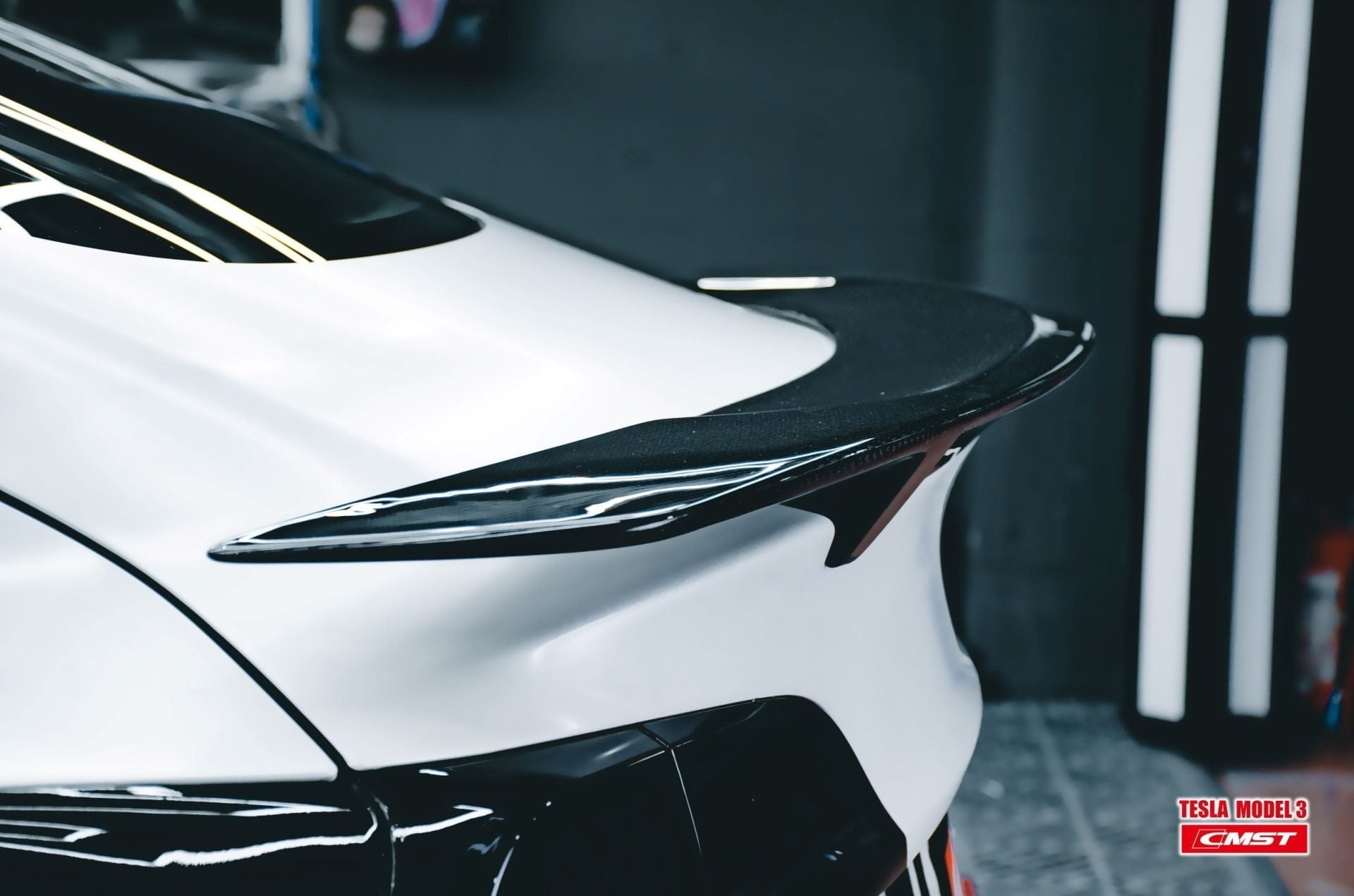 CMST Tesla Model 3 Carbon Fiber Full Body Kit Style E - Robot Bodykits