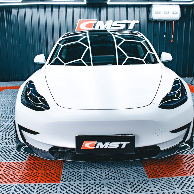 CMST Tesla Model 3 Carbon Fiber Full Body Kit Style E - Robot Bodykits