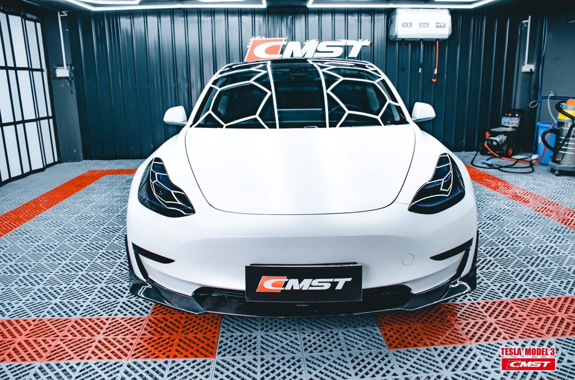 CMST Tesla Model 3 Carbon Fiber Full Body Kit Style E - Robot Bodykits