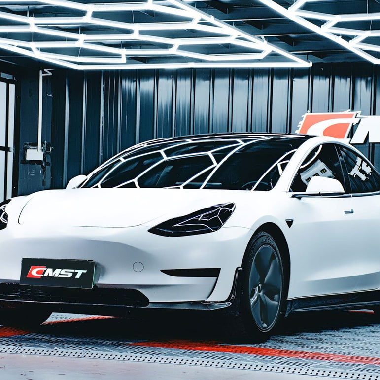 CMST Tesla Model 3 Carbon Fiber Full Body Kit Style E - Robot Bodykits