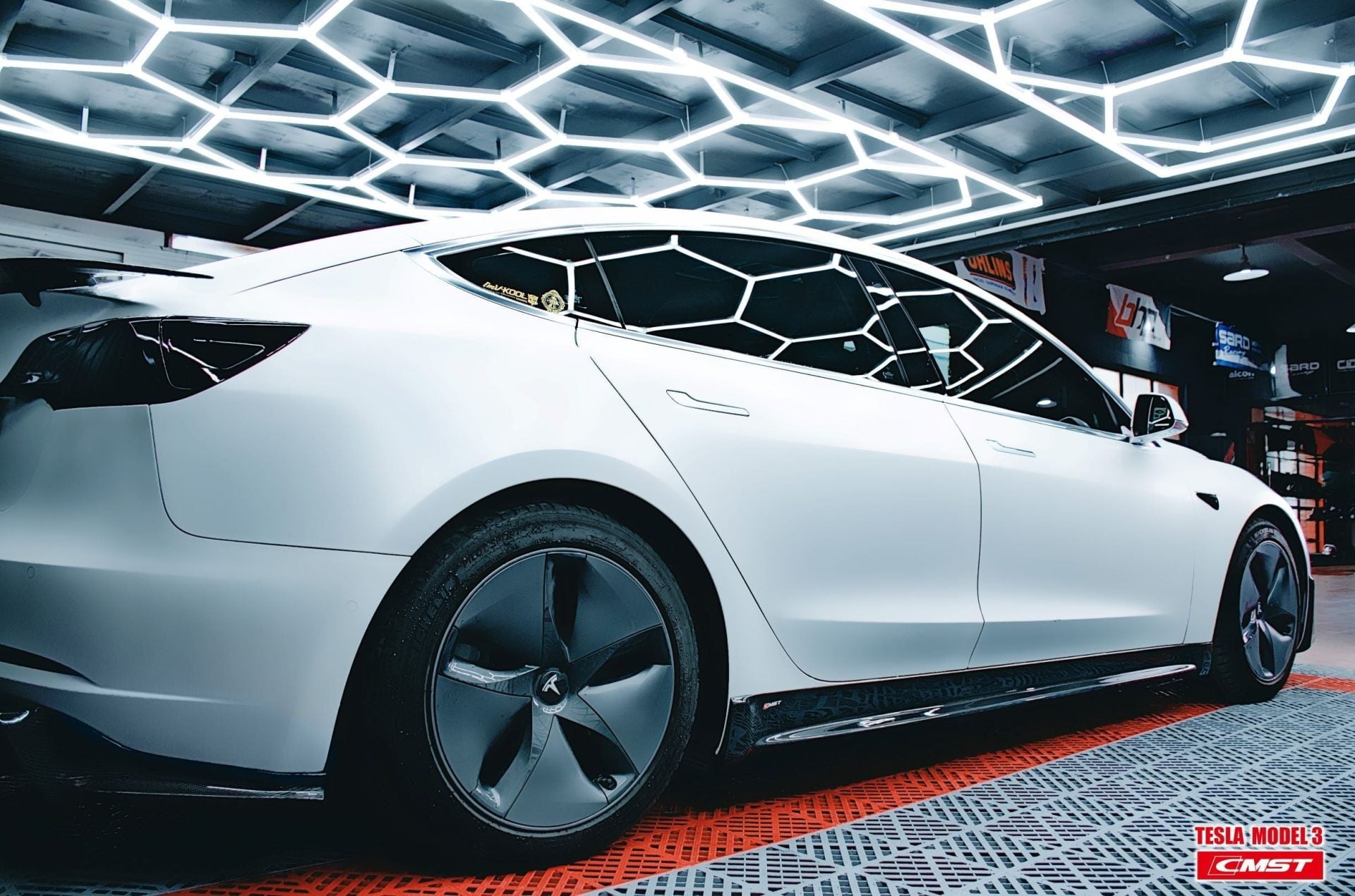 CMST Tesla Model 3 Carbon Fiber Full Body Kit Style E - Robot Bodykits