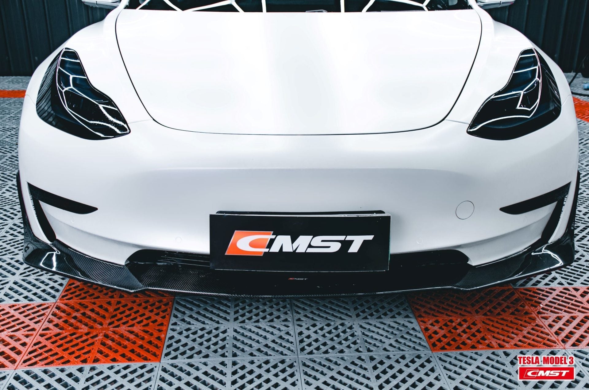 CMST Tesla Model 3 Carbon Fiber Full Body Kit Style E - Robot Bodykits