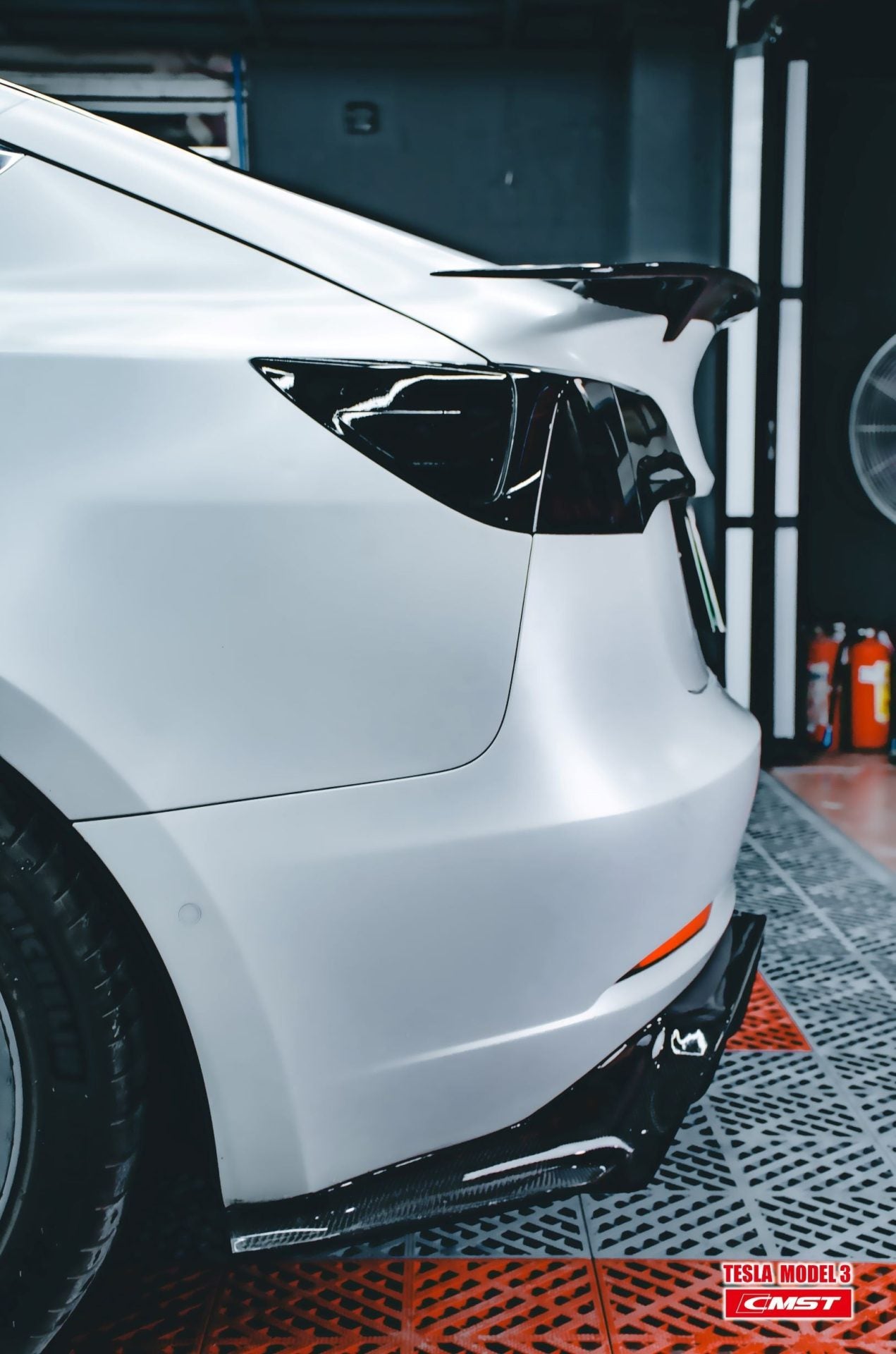 CMST Tesla Model 3 Carbon Fiber Full Body Kit Style E - Robot Bodykits