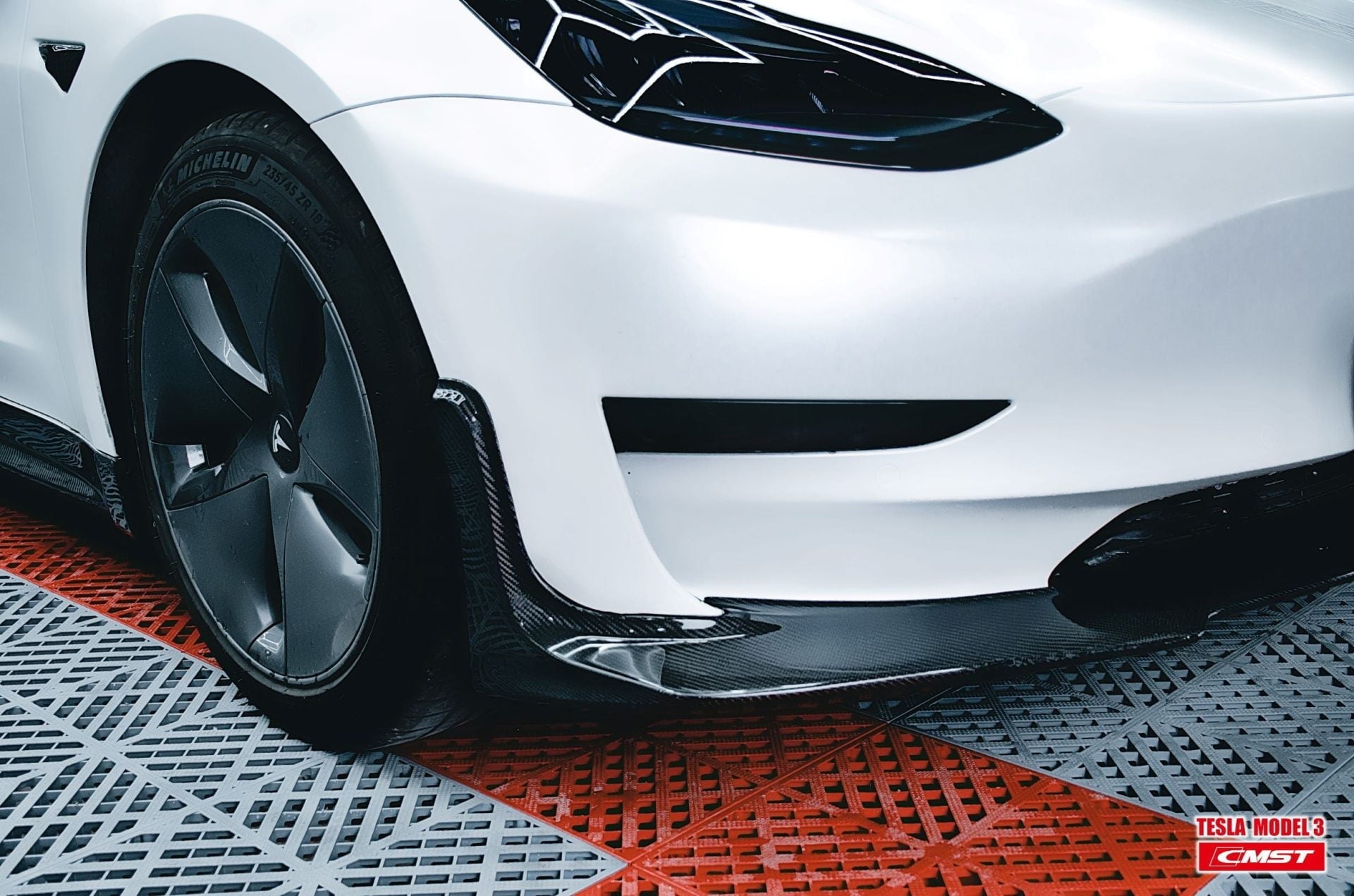 CMST Tesla Model 3 Carbon Fiber Full Body Kit Style E - Robot Bodykits