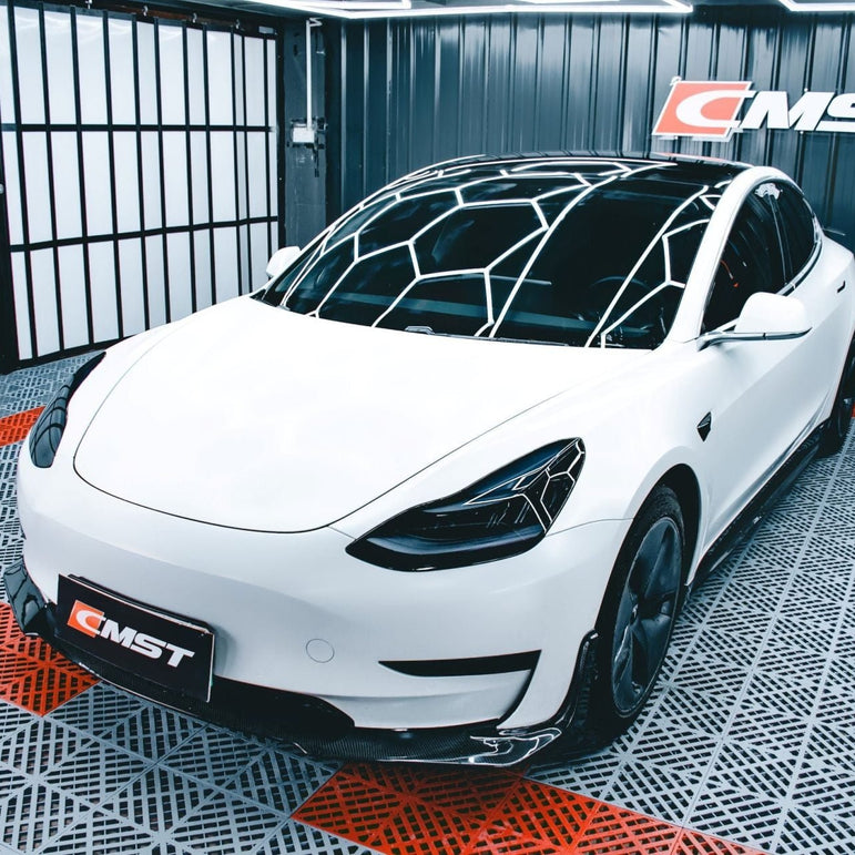CMST Tesla Model 3 Carbon Fiber Full Body Kit Style E - Robot Bodykits