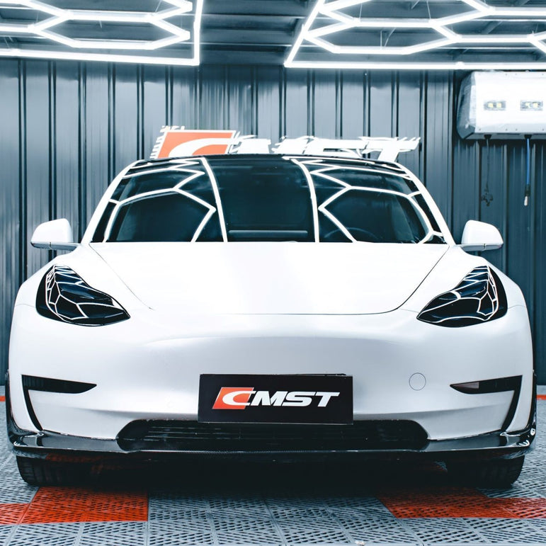 CMST Tesla Model 3 Carbon Fiber Full Body Kit Style E - Robot Bodykits