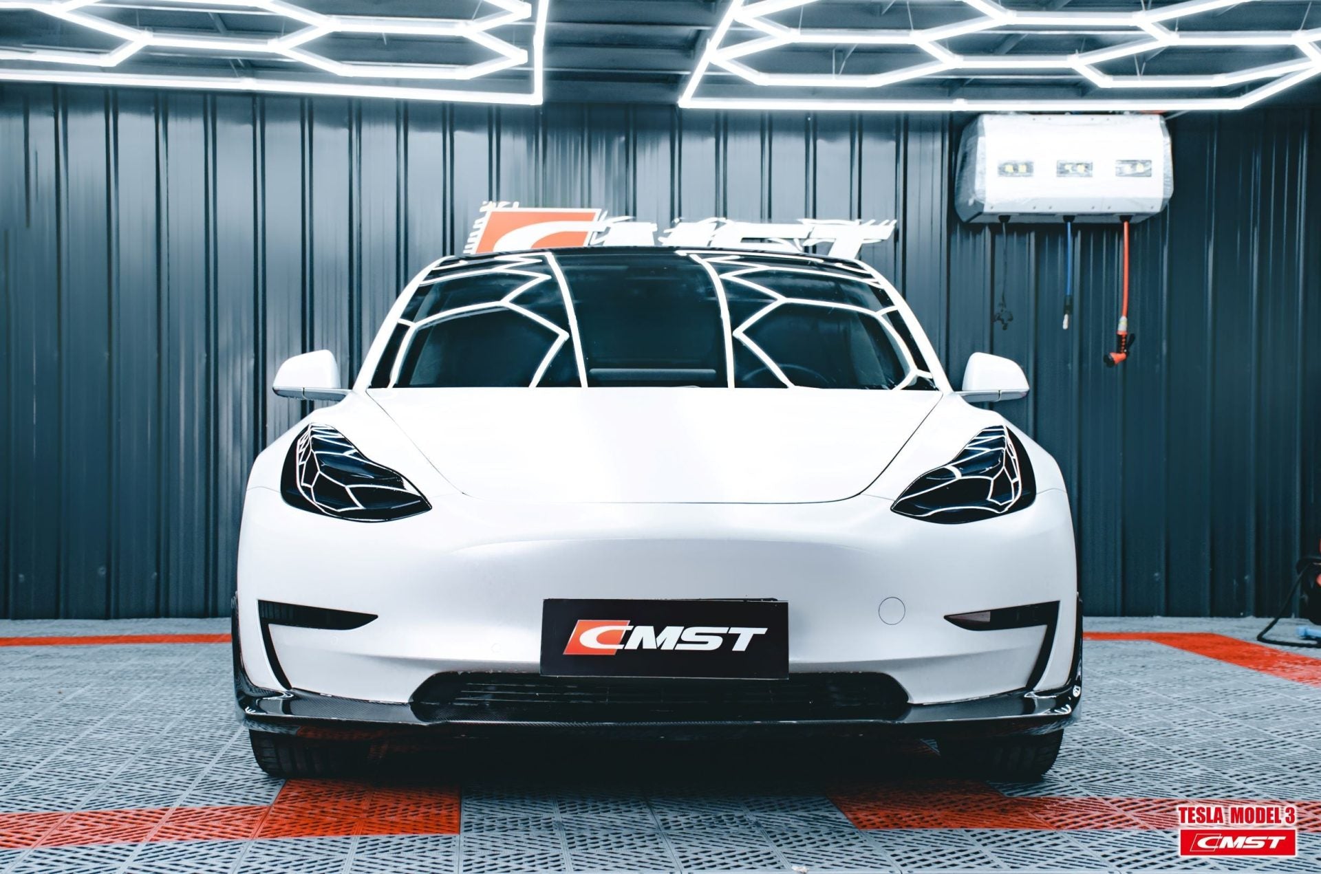 CMST Tesla Model 3 Carbon Fiber Full Body Kit Style E - Robot Bodykits