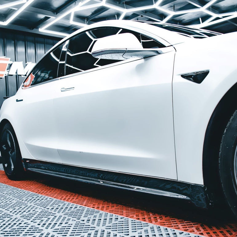 CMST Tesla Model 3 Carbon Fiber Full Body Kit Style E - Robot Bodykits