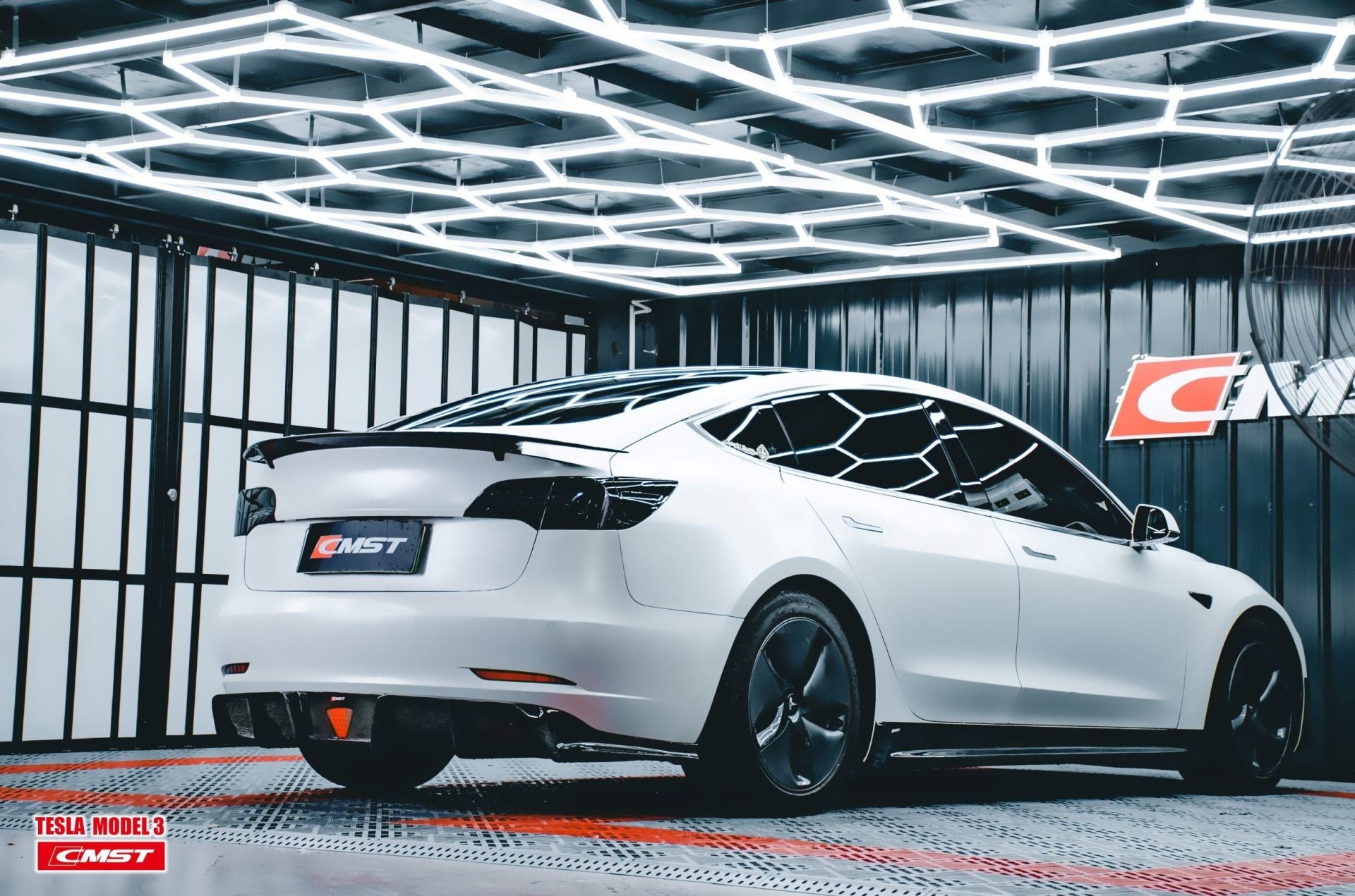 CMST Tesla Model 3 Carbon Fiber Full Body Kit Style E - Robot Bodykits