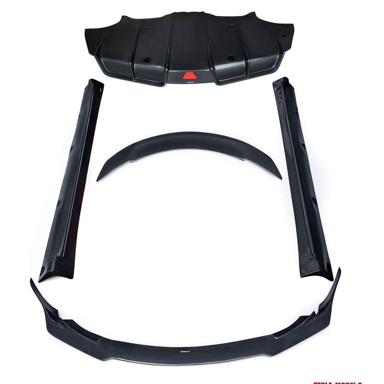 CMST Tesla Model 3 Carbon Fiber Full Body Kit Style E - Robot Bodykits