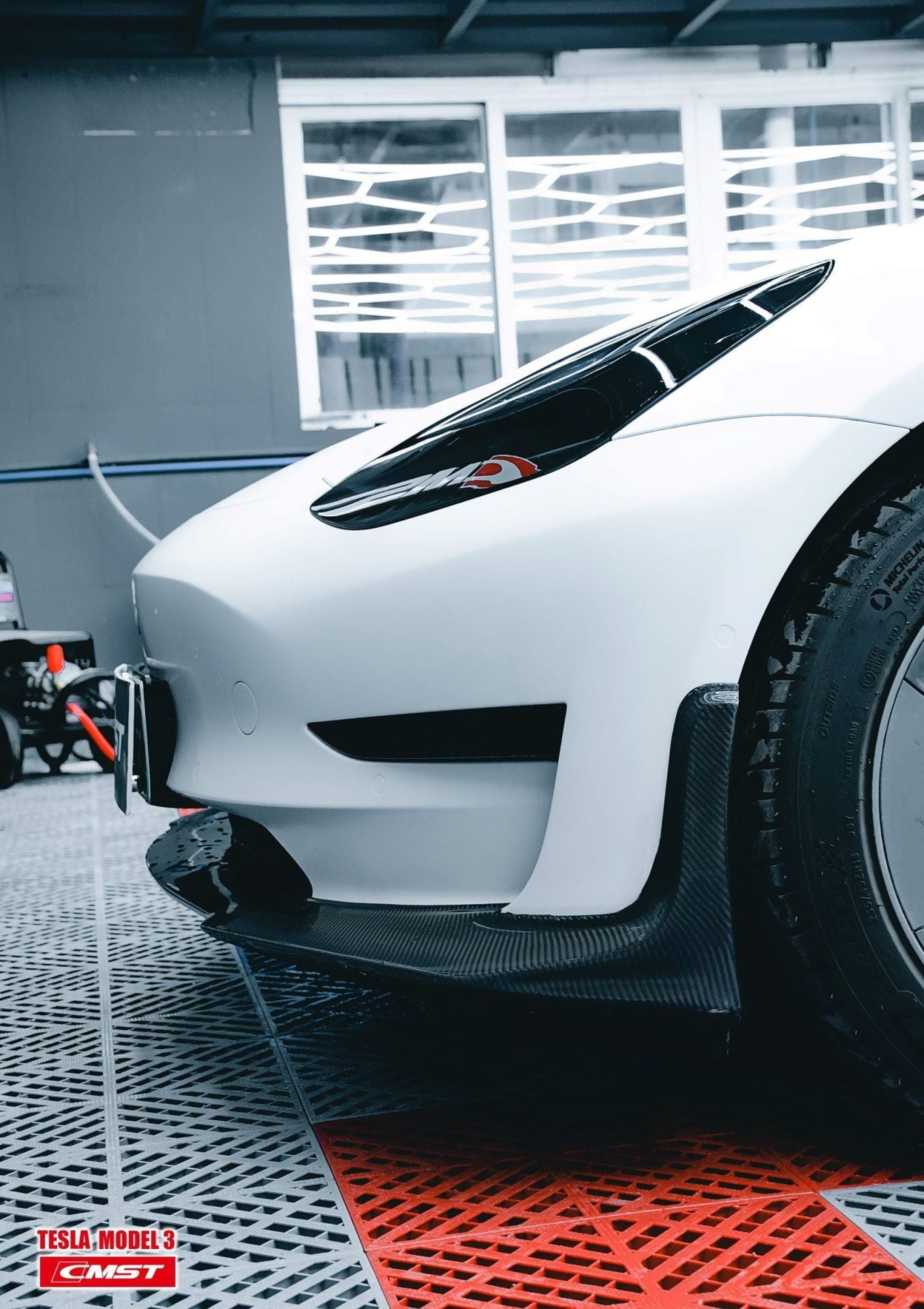 CMST Tesla Model 3 Carbon Fiber Full Body Kit Style E - Robot Bodykits