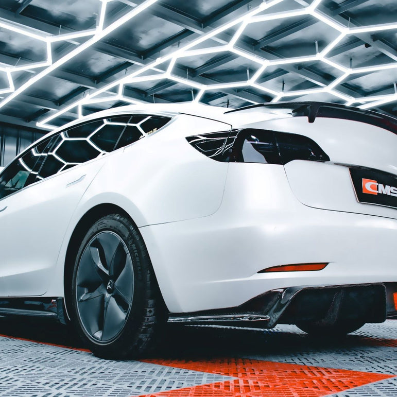 CMST Tesla Model 3 Carbon Fiber Full Body Kit Style E - Robot Bodykits