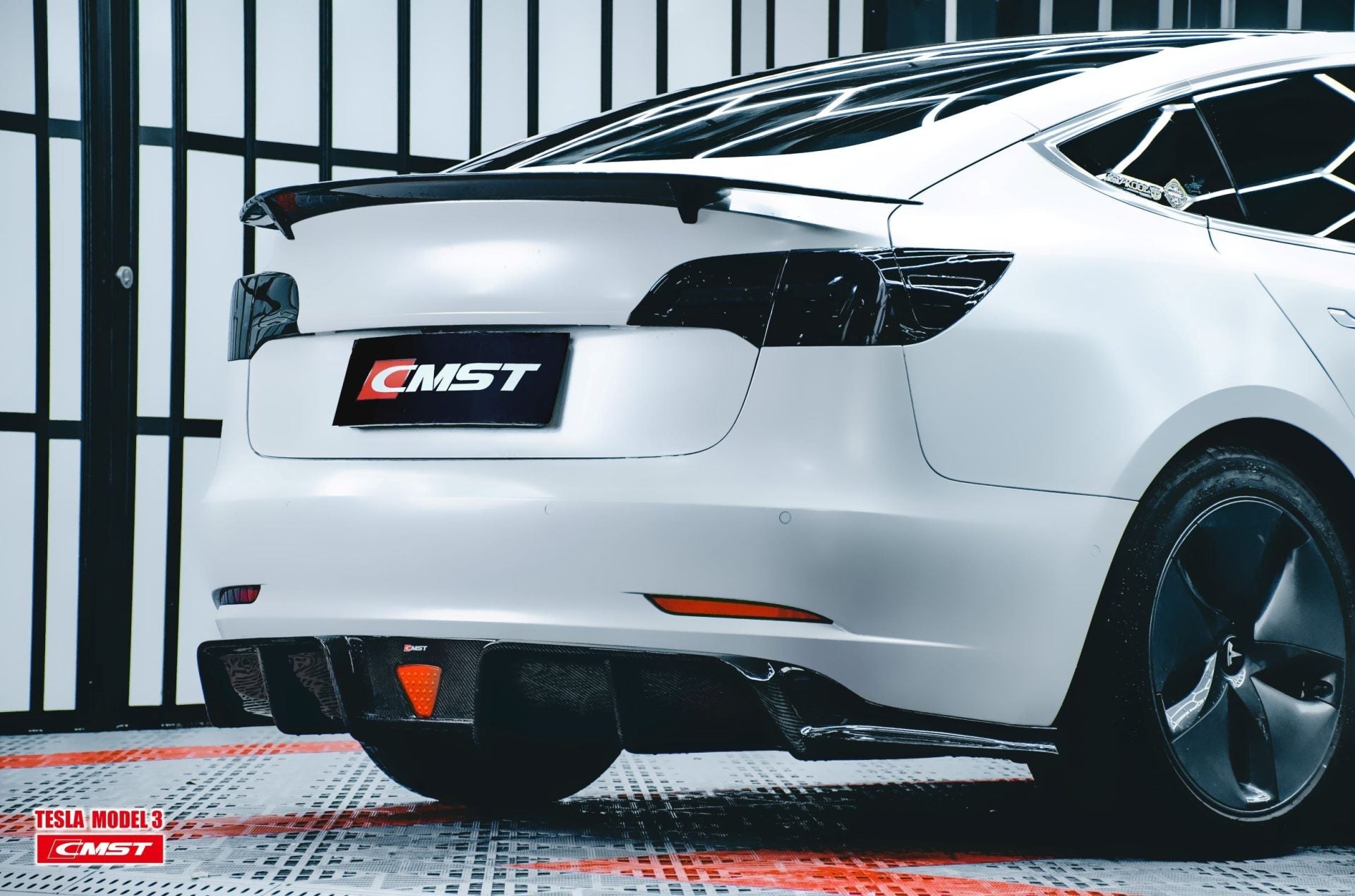 CMST Tesla Model 3 Carbon Fiber Full Body Kit Style E - Robot Bodykits
