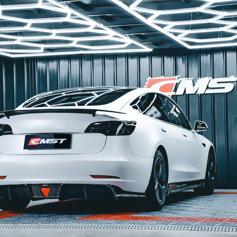 CMST Tesla Model 3 Carbon Fiber Full Body Kit Style E - Robot Bodykits