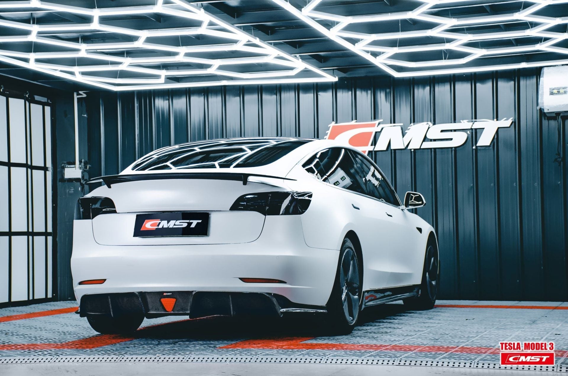 CMST Tesla Model 3 Carbon Fiber Full Body Kit Style E - Robot Bodykits