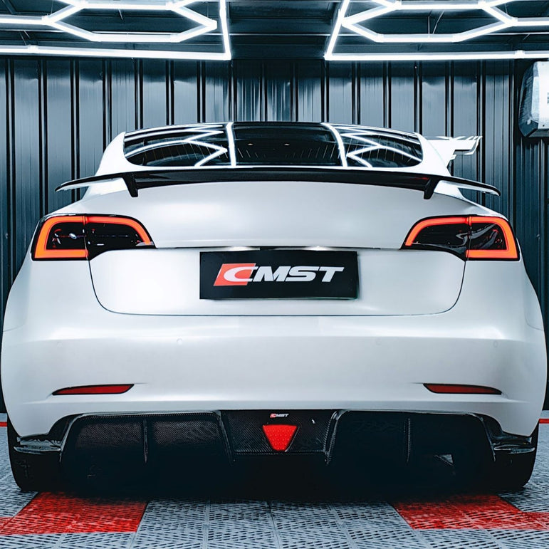 CMST Tesla Model 3 Carbon Fiber Full Body Kit Style E - Robot Bodykits