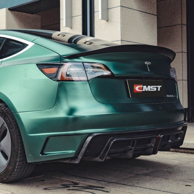 CMST Tuning Rear Bumper & Rear Diffuser for Tesla Model 3 - Robot Bodykits