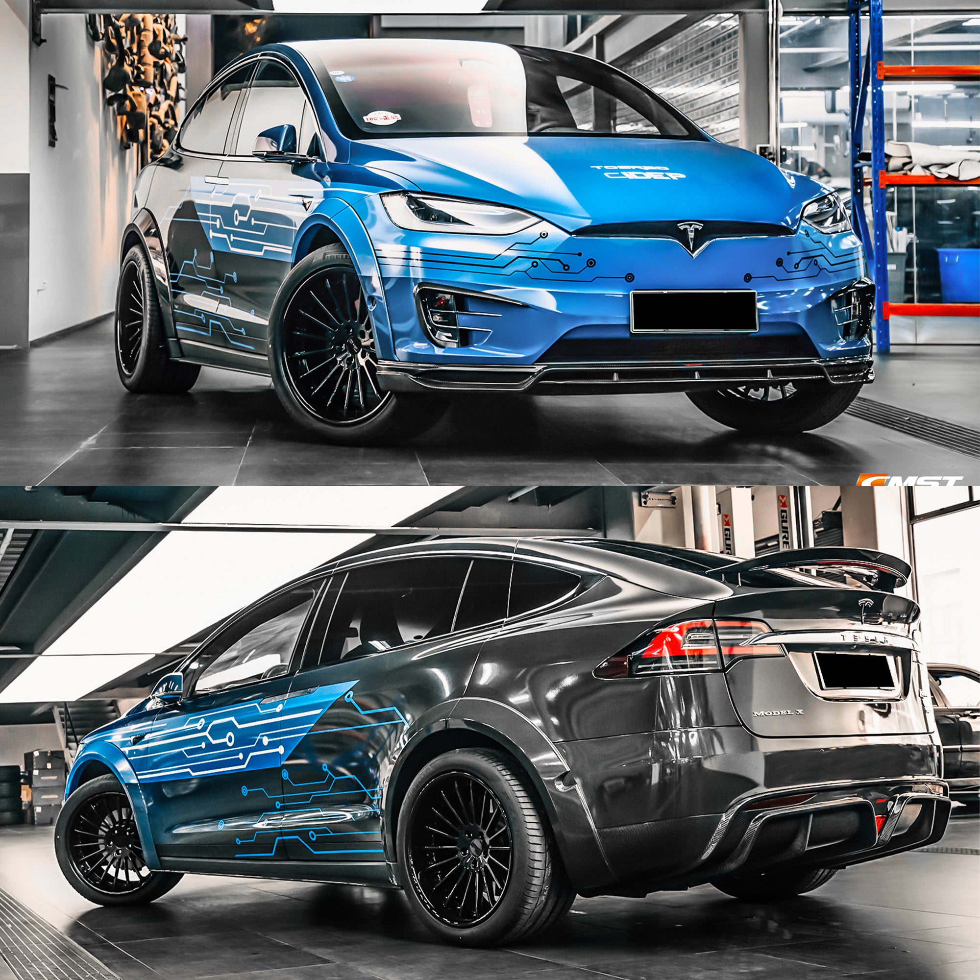 CMST Carbon Fiber Full Body Kit for Tesla Model X 2016-2021 - Robot Bodykits