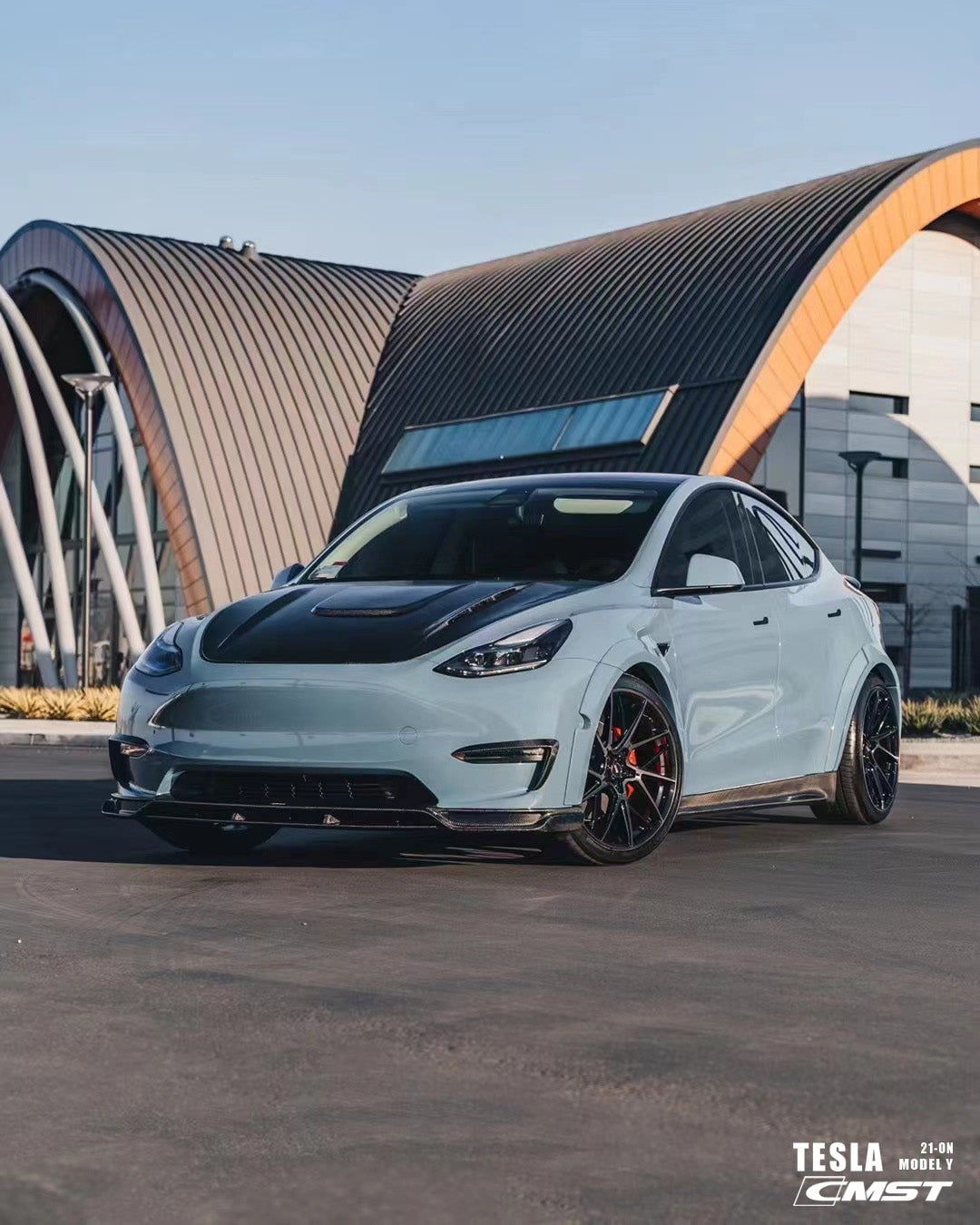 CMST Tuning Carbon Fiber Hood Bonnet Ver.1 for Tesla Model Y - Robot Bodykits