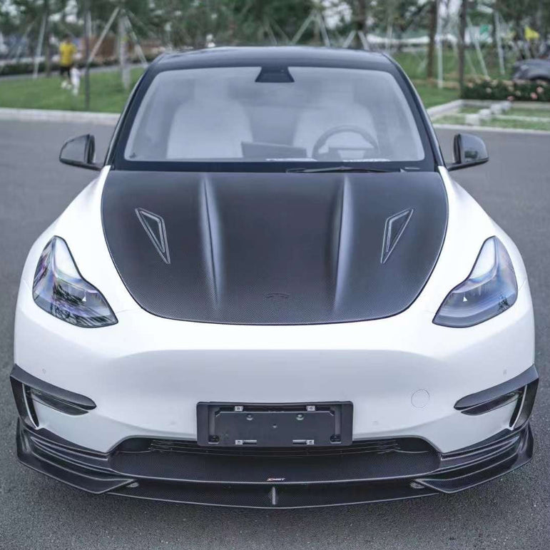CMST Tuning Carbon Fiber Hood Ver.2 for Tesla Model Y - Robot Bodykits