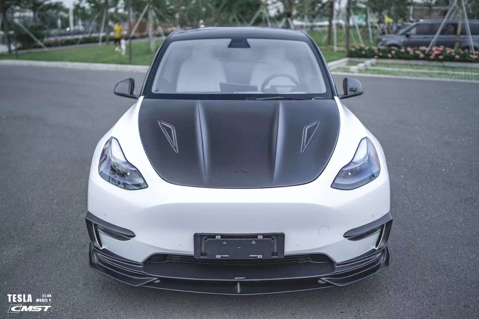 CMST Tuning Carbon Fiber Hood Ver.2 for Tesla Model Y - Robot Bodykits