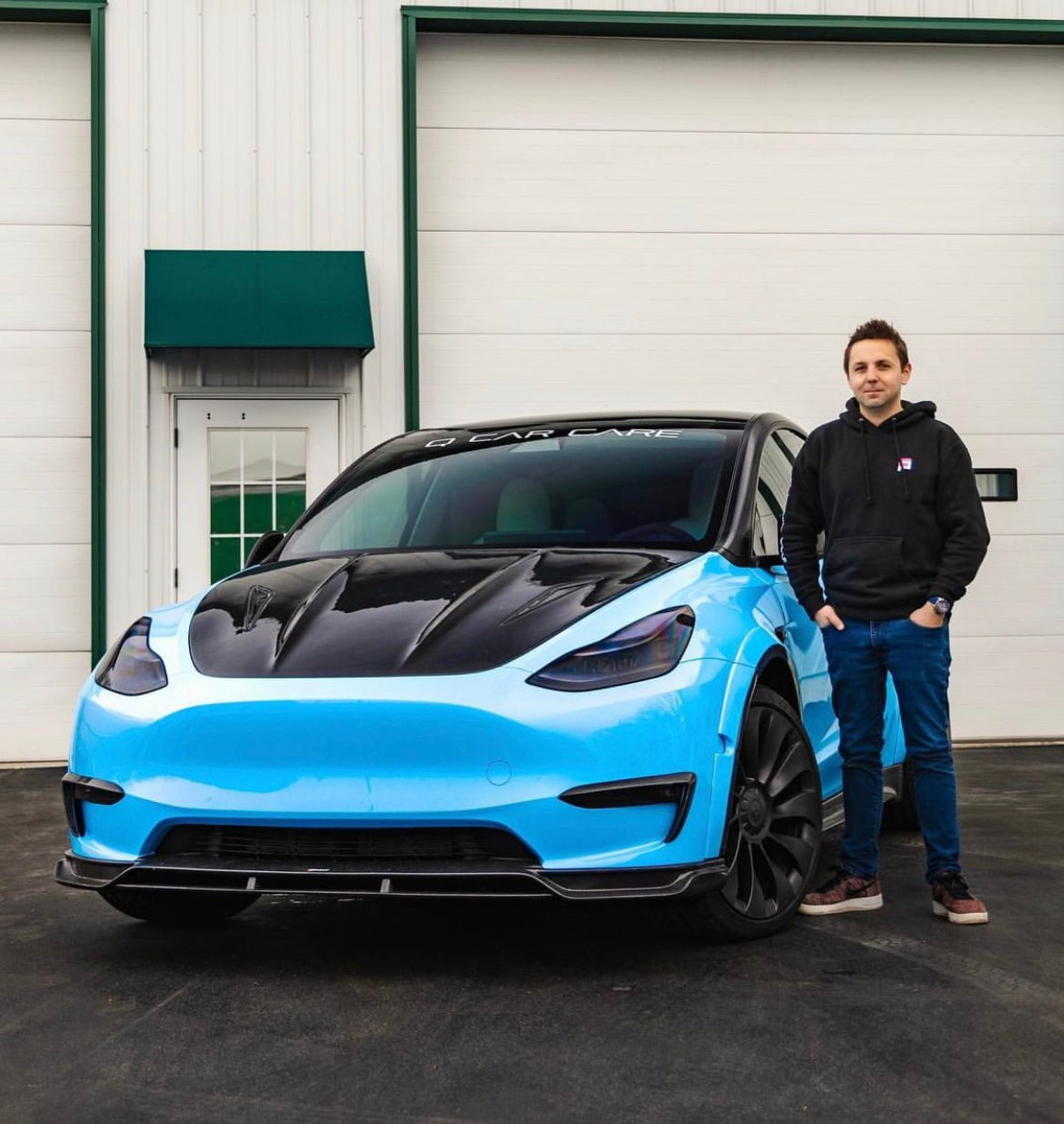 CMST Tuning Carbon Fiber Hood Ver.2 for Tesla Model Y - Robot Bodykits