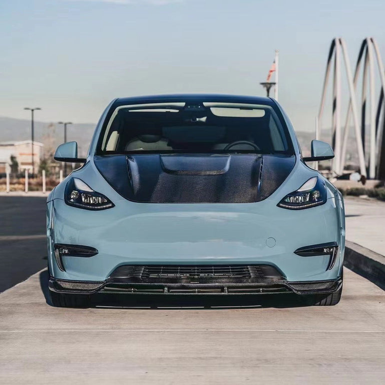 CMST Tuning Carbon Fiber Hood Bonnet Ver.1 for Tesla Model Y - Robot Bodykits