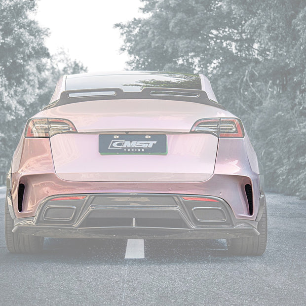 CMST Tuning Carbon Fiber Rear Bumper ver.1 for Tesla Model Y - Robot Bodykits