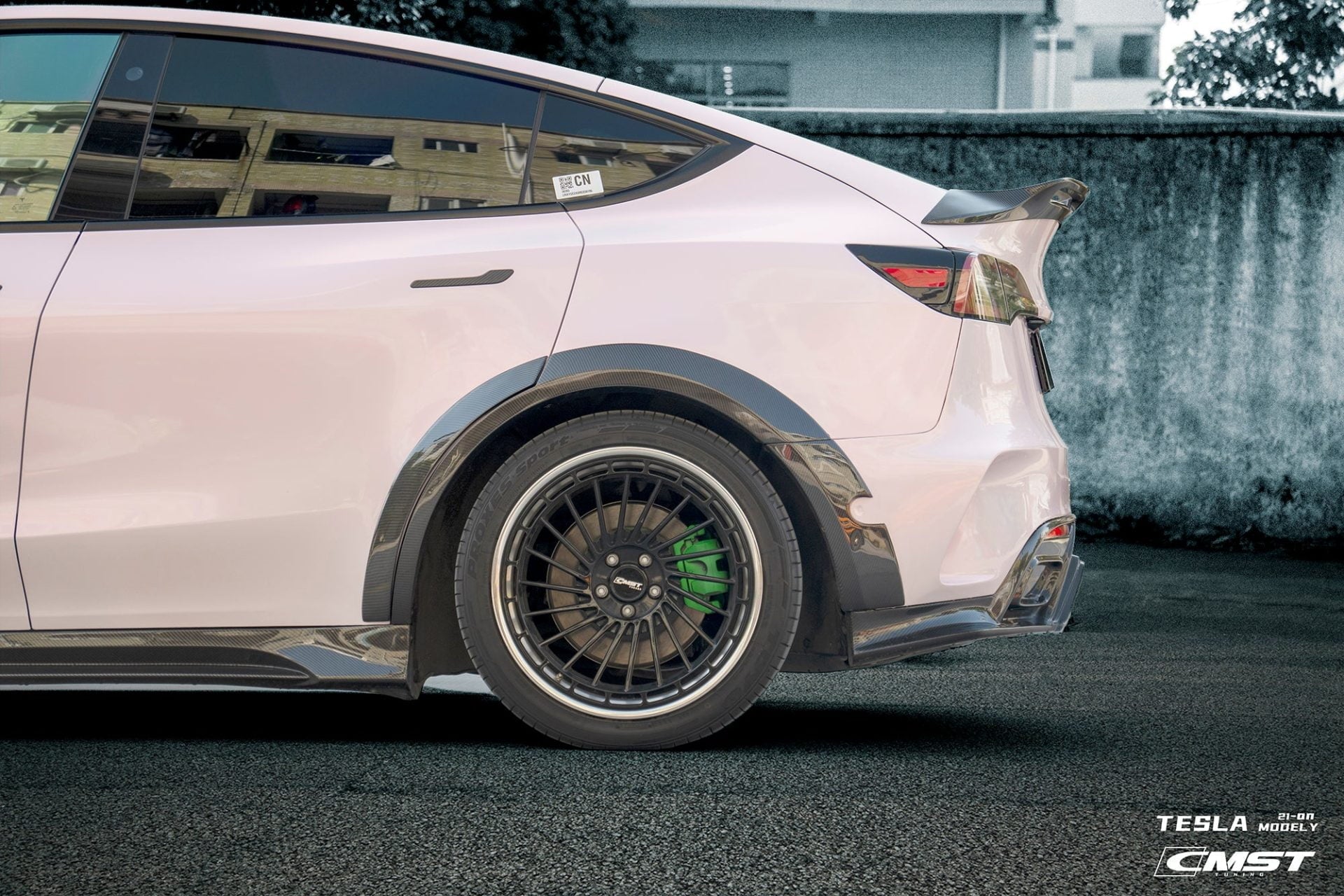 CMST Tuning Carbon Fiber Rear Bumper ver.1 for Tesla Model Y - Robot Bodykits