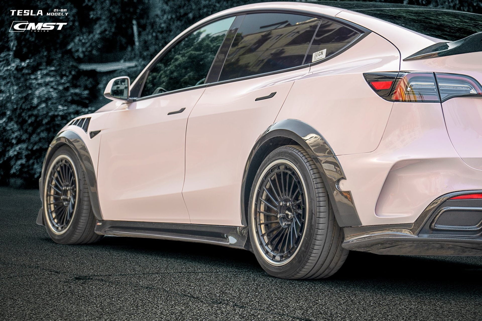 CMST Tuning Carbon Fiber Rear Bumper ver.1 for Tesla Model Y - Robot Bodykits