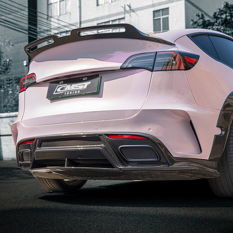 CMST Tuning Carbon Fiber Rear Bumper ver.1 for Tesla Model Y - Robot Bodykits