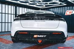 CMST Tuning Carbon Fiber Rear Diffuser & Canards for Porsche Taycan Turbo & Turbo S