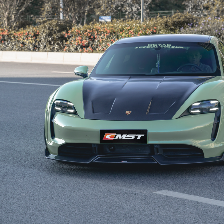 CMST Tuning Carbon Fiber Hood Bonnet for Porsche Taycan & Turbo & Turbo S - Robot Bodykits