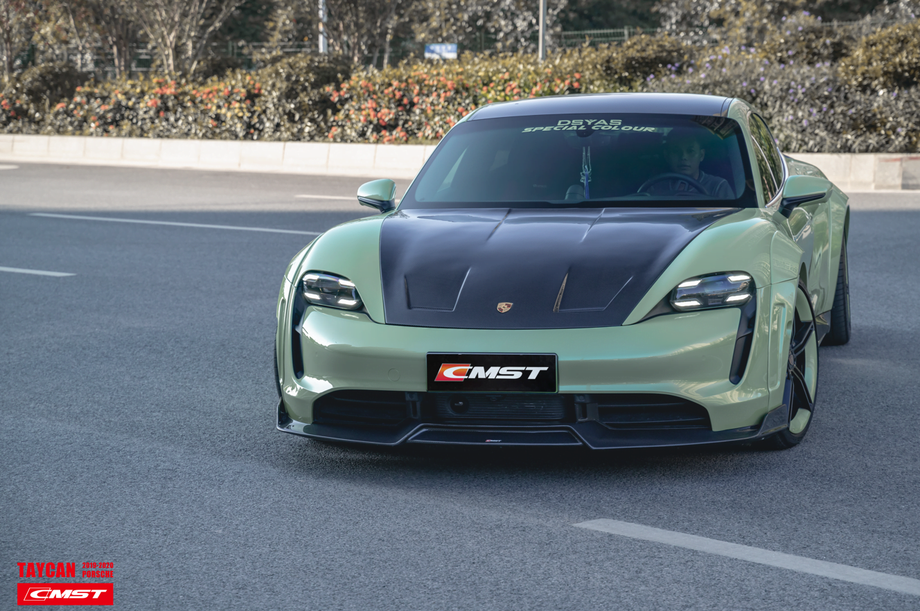 CMST Tuning Carbon Fiber Hood Bonnet for Porsche Taycan & Turbo & Turbo S - Robot Bodykits