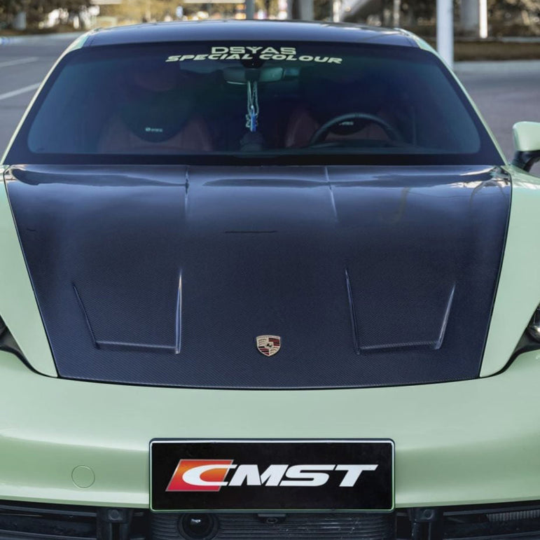CMST Tuning Carbon Fiber Hood Bonnet for Porsche Taycan & Turbo & Turbo S - Robot Bodykits