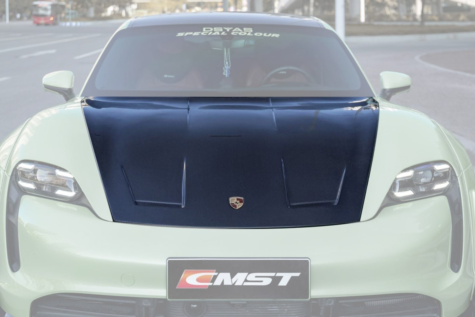 CMST Tuning Carbon Fiber Hood Bonnet for Porsche Taycan & Turbo & Turbo S - Robot Bodykits