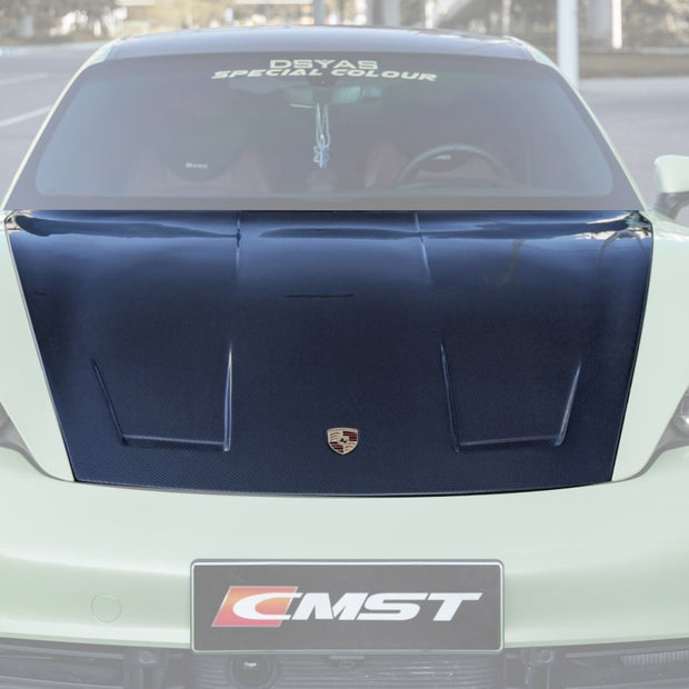 CMST Tuning Carbon Fiber Hood Bonnet for Porsche Taycan & Turbo & Turbo S - Robot Bodykits