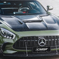 CMST Carbon Fiber Clear View Tempered Glass Transparent Hood Black Series Style for Mercedes Benz C190 AMG GT GTS GTC GTR 2015-2021 - Robot Bodykits
